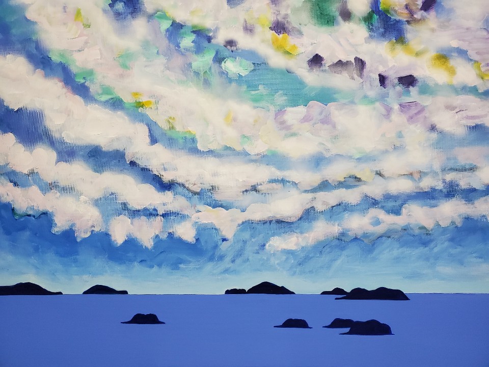 신안 천사의 섬들과 구름 작품 사진