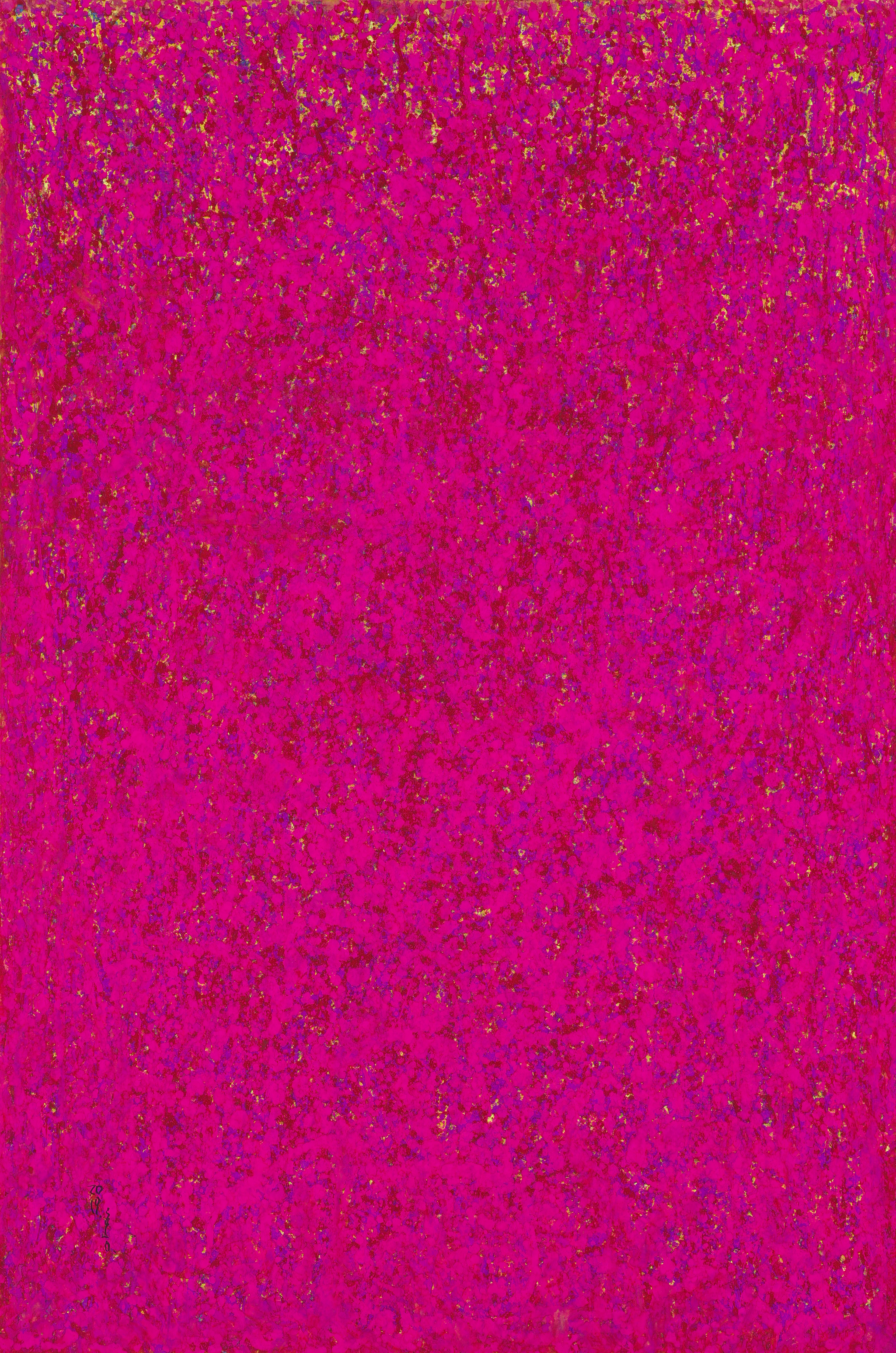 백일홍 꿈,   193.9×130.3cm,   캔버스위에 혼합재료,   2019 전시작품 크게 보기