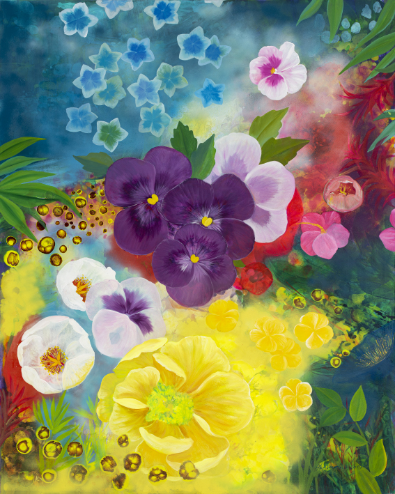 꽃, 당신의 노래   130×162cm  Oil on Canvas  2019 전시작품 크게 보기